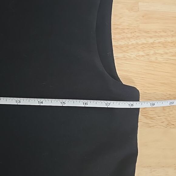 NWT Eileen Fisher Jumpsuit Women Small Black Stretch Jersey Wide Leg Faux Wrap - Picture 5 of 10